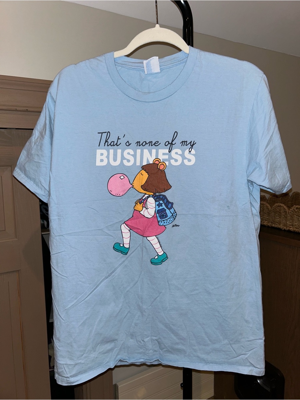 Arthur D.W. That’s None of My Business T shirt Men’s Medium